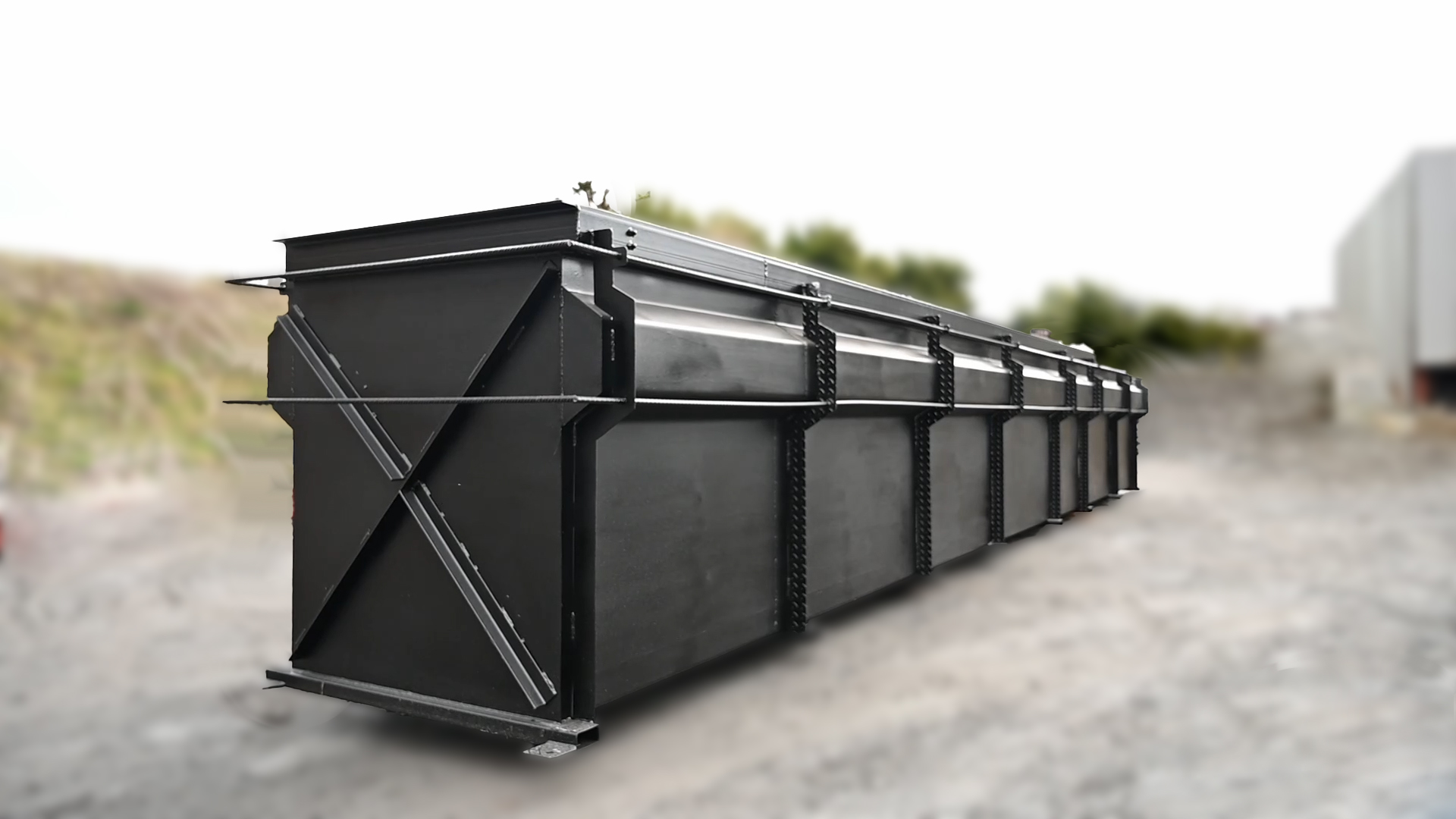 Steel-fabricated commercial vehicle inspection pit installed by Marmion Engineering