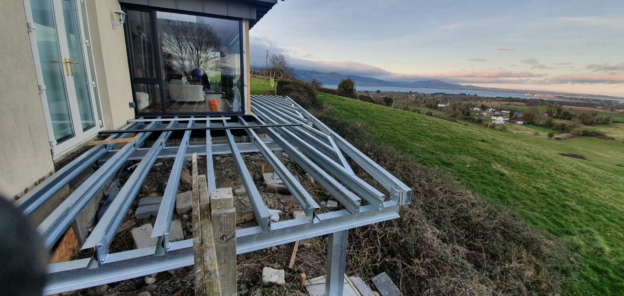 Welding custom steelwork at Marmion Engineering, Co. Louth