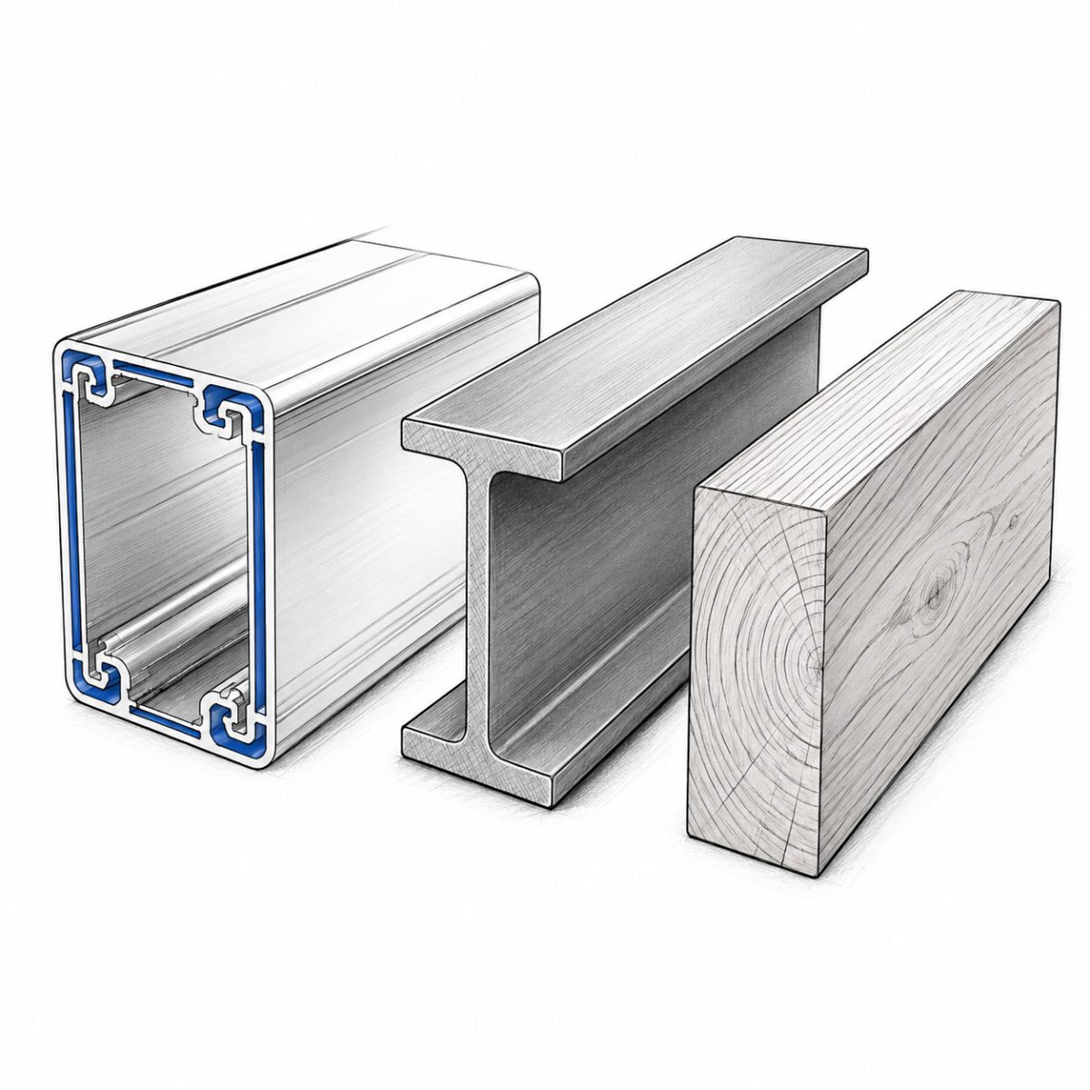Lightweight aluminium van racking compared with steel and timber